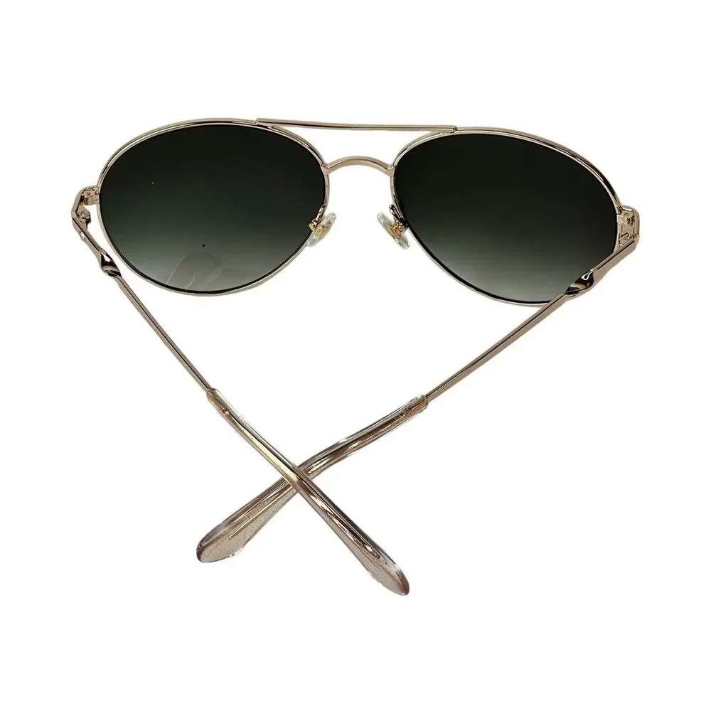Kate Spade joshelle 60mm aviator sunglasses (Gold/ Nude/ Green)